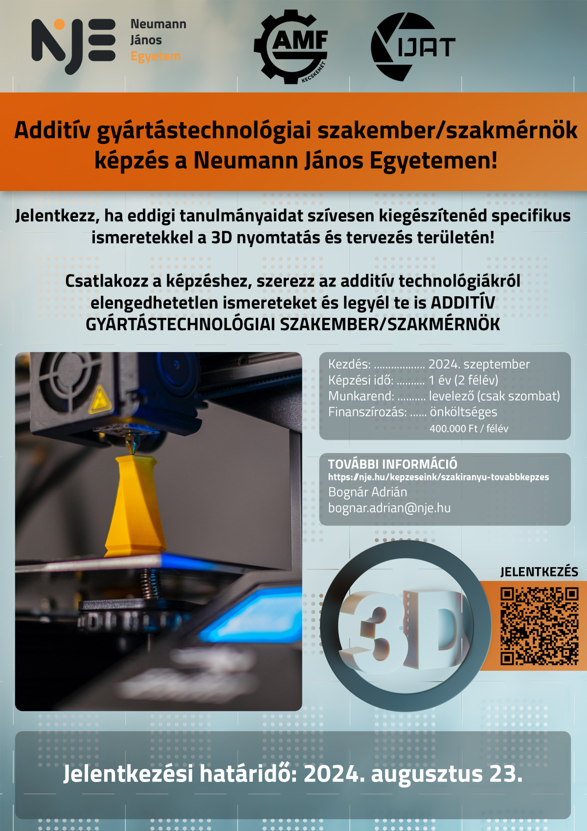 Additív gyártástechnológiai szakember/szakmérnök