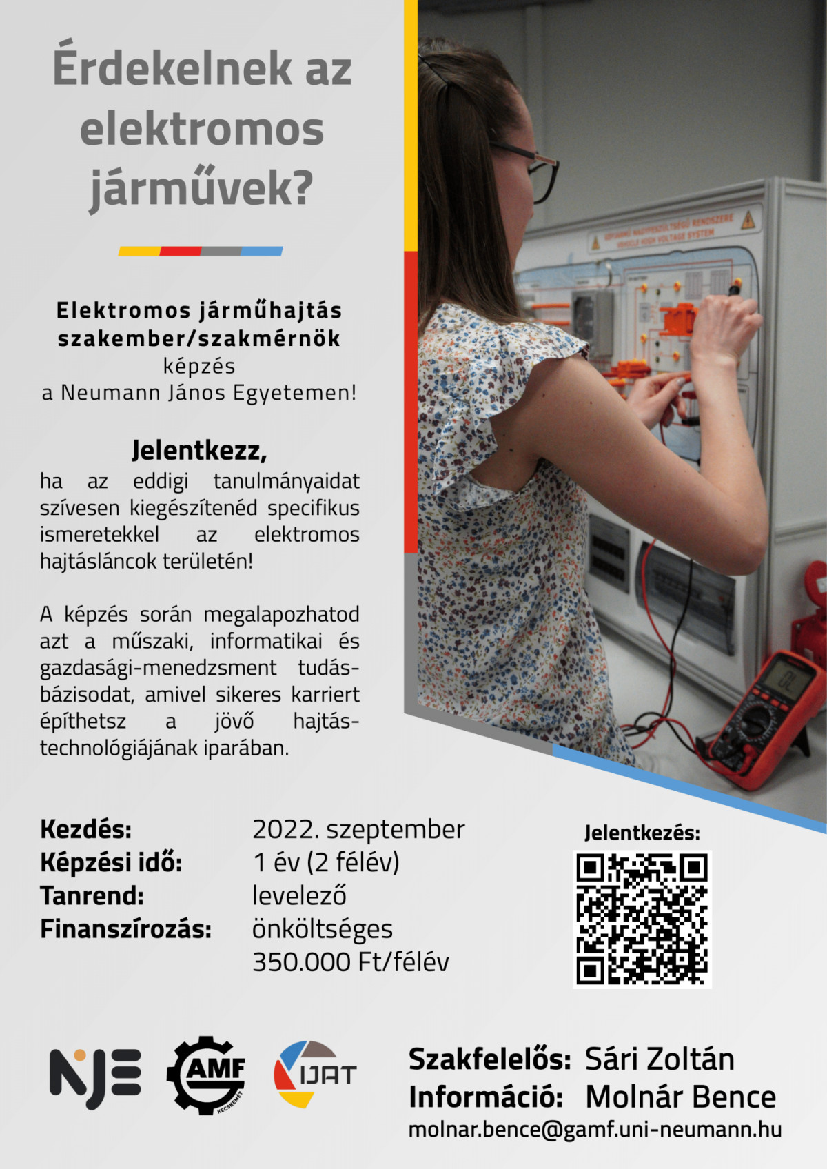 Elektromos járműhajtás szakember/szakmérnök
