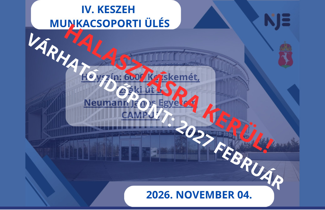 IV. KESZEH munkacsoporti ülés